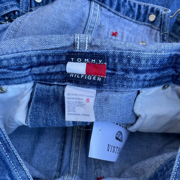 Vintage 90s | Tommy Hilfiger Wide Leg Overalls - Picture 2 of 6